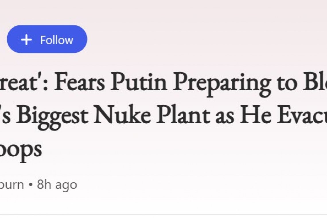 Attack against Ukraine Nuke Plant within 48 Hours?  Local Wind Direction is the key for NATO to find cause to enter the war